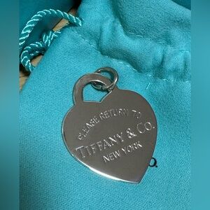 Return to Tiffany Heart Tag Charm. Large size. RTT